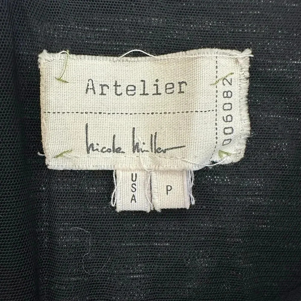 Artelier Nicole Miller Womens Ruched Dress Gray Size XS 3/4 Sleeve EUC - Picture 5 of 8
